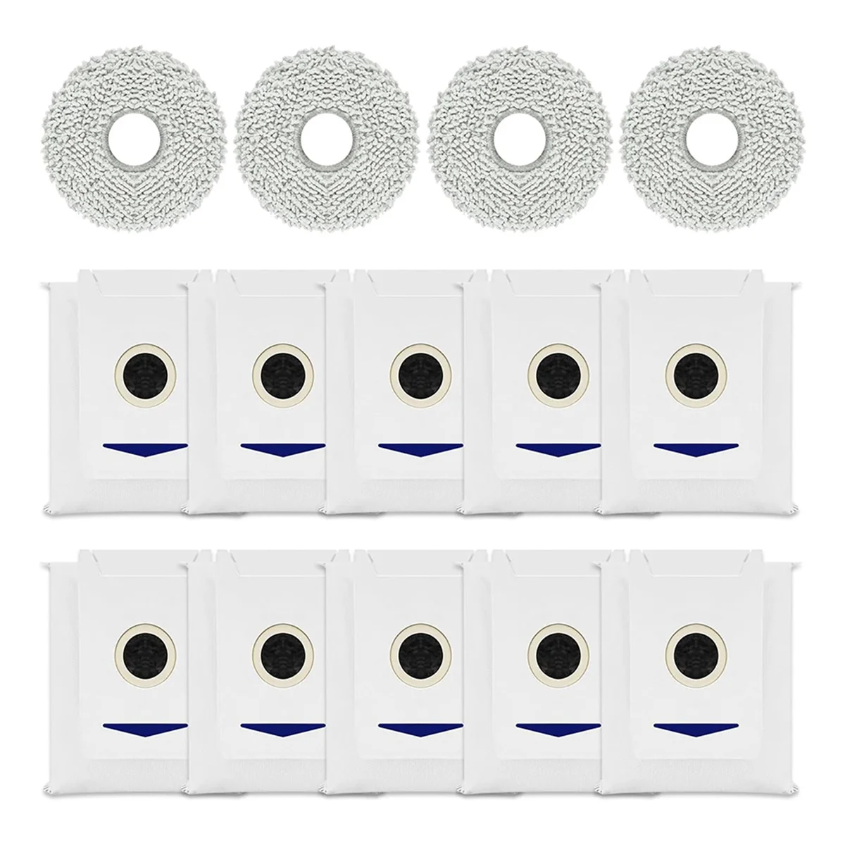 

A47T Wipes and Dust Bag for Ecovacs Deebot DEEBOT T30 Omni / T30 PRO Omni Robot Vacuum Cleaner Replacement Parts
