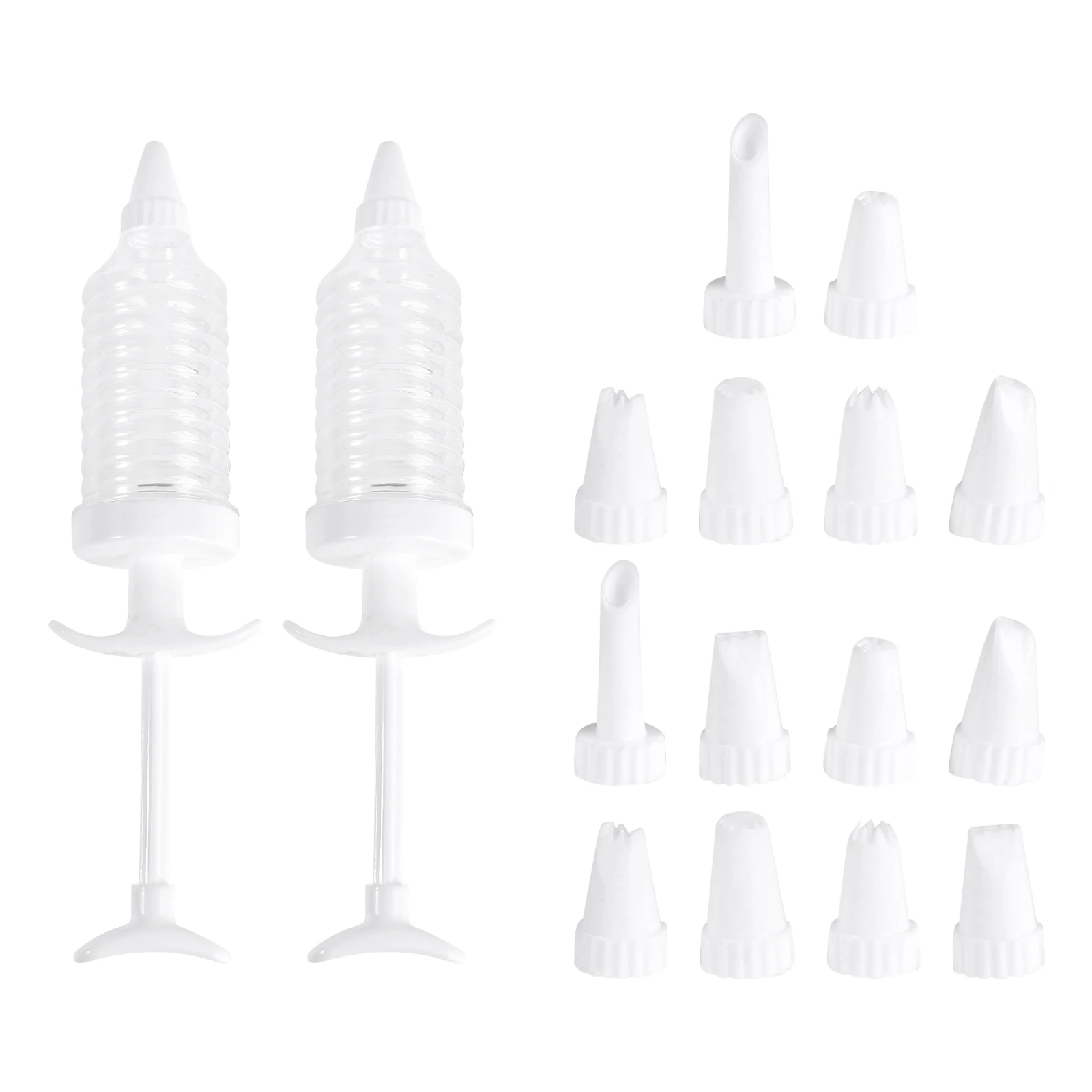 

16pcs Cookie Press Set 8 Icing Tips Automatic Biscuit Maker Cake Decorating Tool Food Grade Plastic Non Slip Base