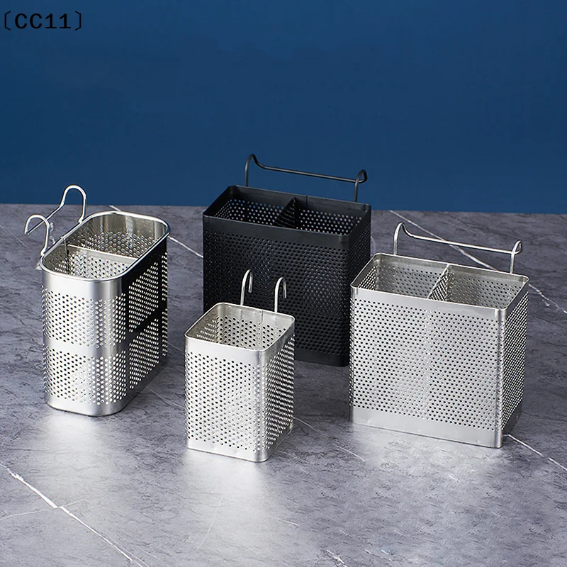 Stainless Steel Utensil Holder Dish Rack Chopstick Basket Silverware Drying Rack Holder For Dishwasher Utensil Drying Rack〔CC11〕