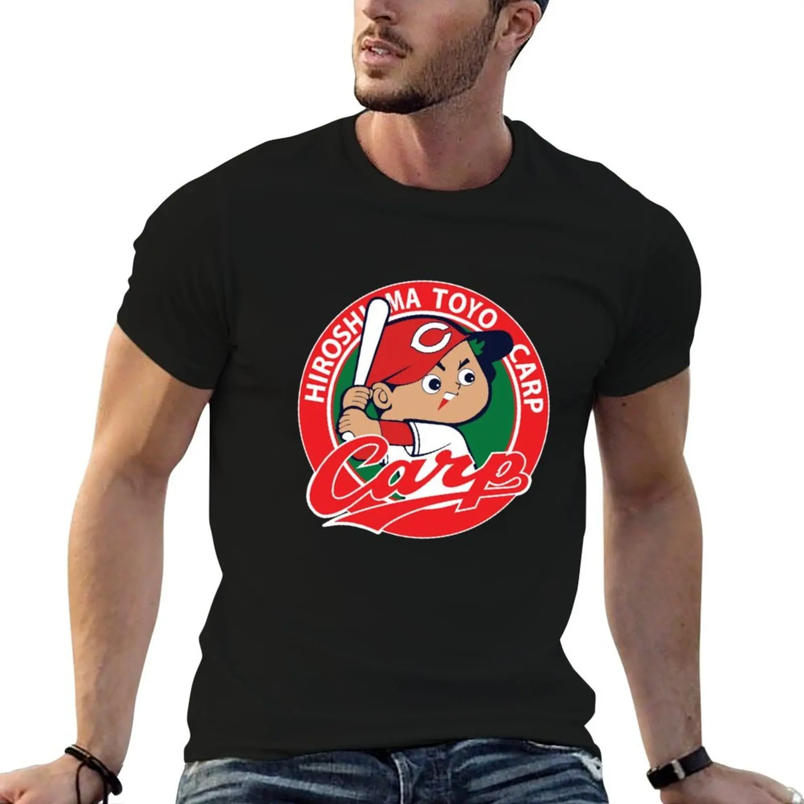 

Hiroshima Toyo Carp logo T-Shirt funny t shirts cotton t shirts for man graphic funny t shirts for man graphic tees T-shirt