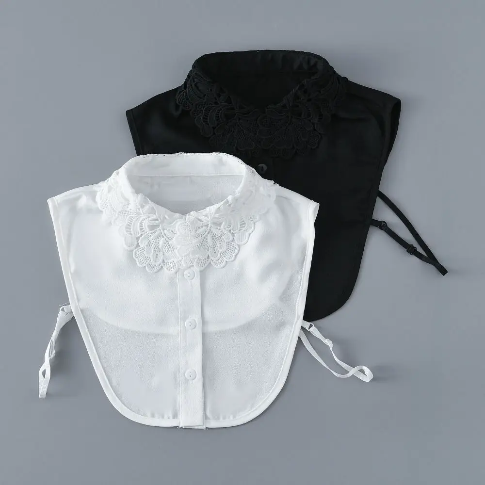 Clothes Accessory Detachable Fake Collar Lace White Black False Collar Neckline Women Girls DIY Apparel Accessories