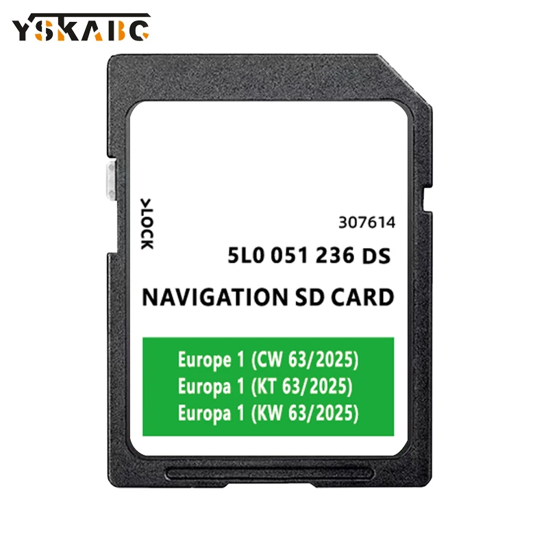 

for Skoda Amundsen Mib2 SAT NAV SD Card 32GB Europe UK 2025 5L0051236DS Navigation Maps Germany France