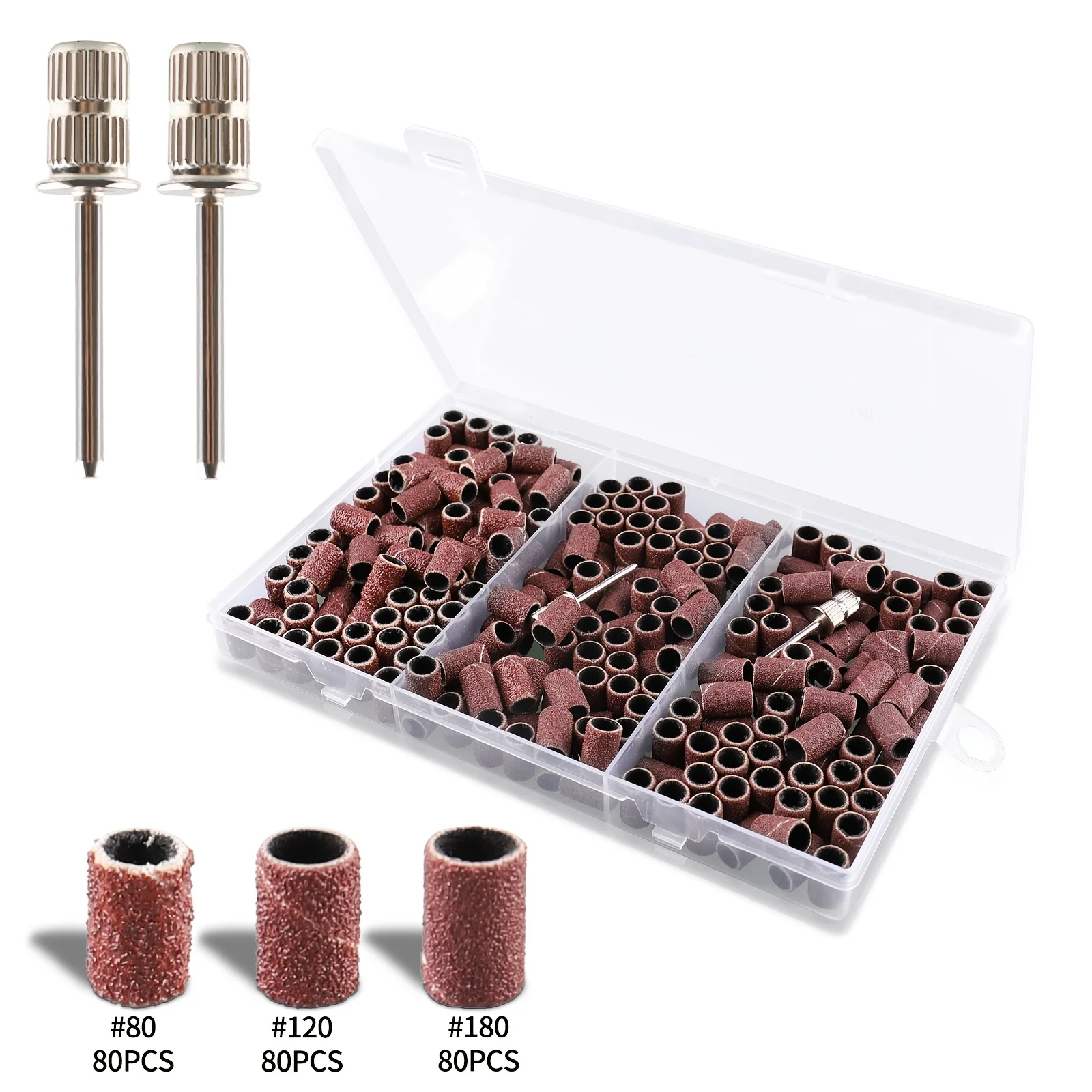 

242 шт., набор барабанов для шлифовального станка -80 120, зернистость 180, шлифовальный ремень с ручкой 3 мм, шпиндель барабана, вращающийся инструмент