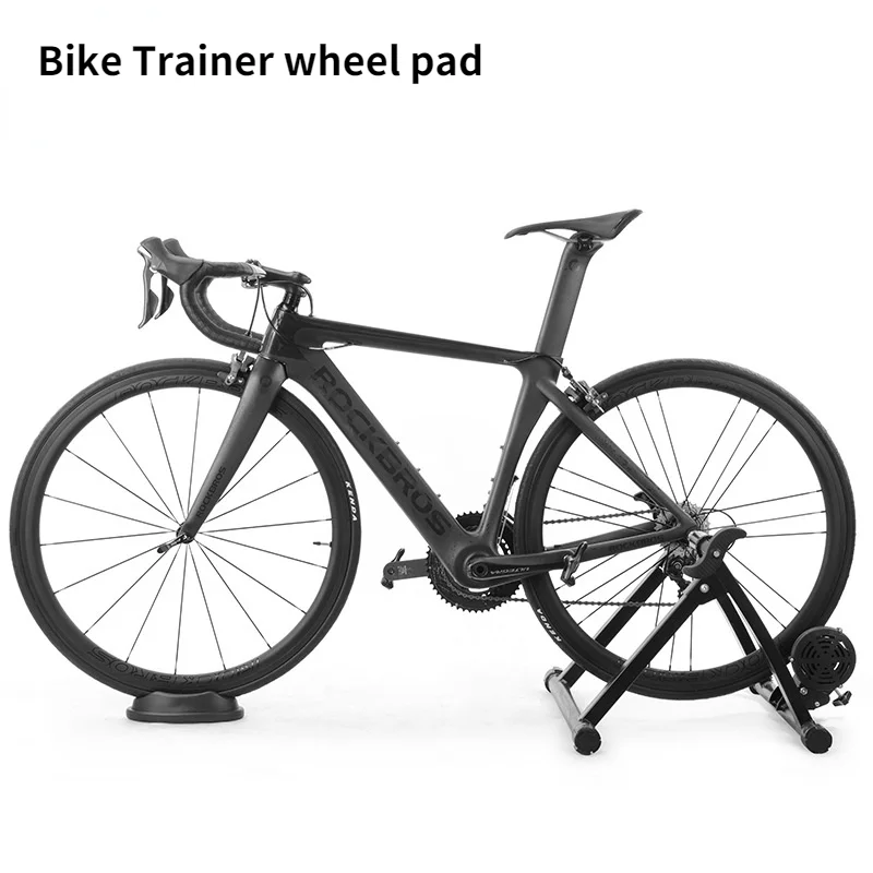 Rodillo de entrenamiento para bicicleta, soporte de rueda delantera, bicicleta estática de interior, almohadilla de entrenamiento, accesorios de refuerzo, ciclismo en casa MTB