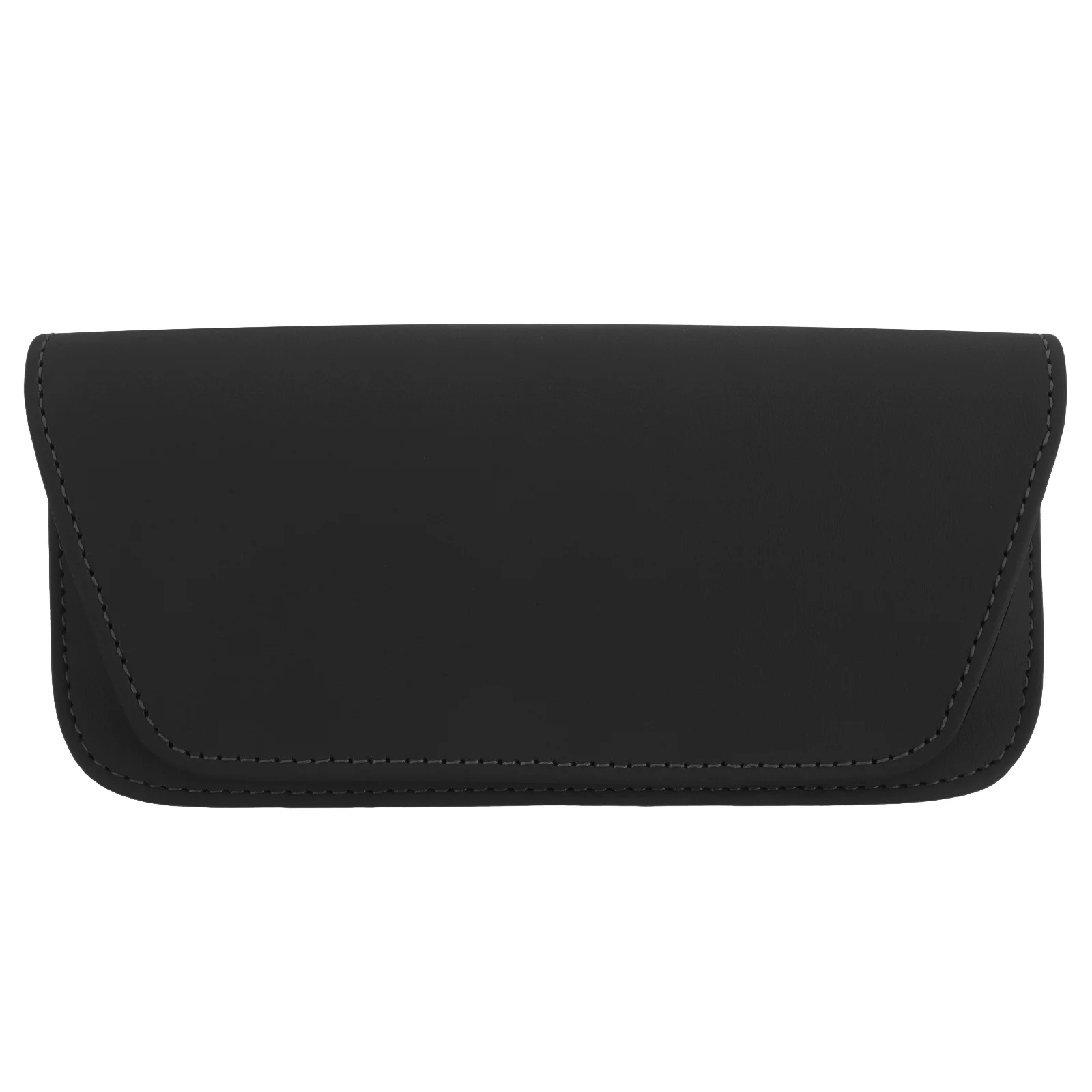 

Sunglasses Case for Car Visor Organizer Black Auto Eyewear Holder with Built- Holder Durable Fake Design