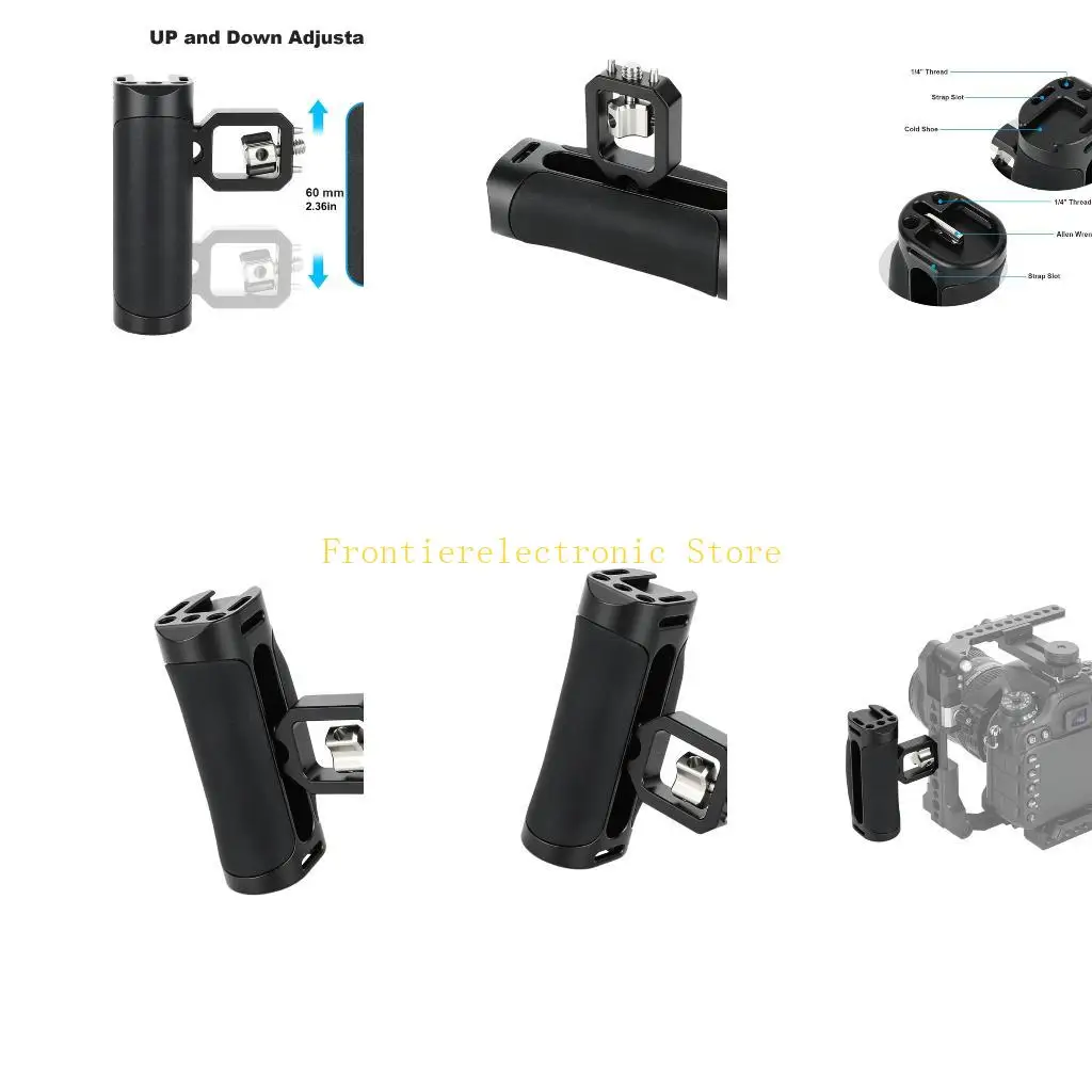 G8DB Lightweight Aluminum Camera Cage Handle Replacement For Secure Hold Quick Setup