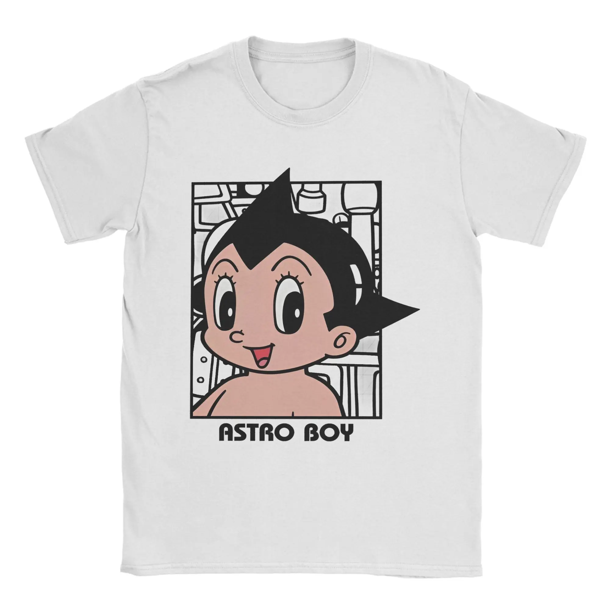 Astro Boy Manga Anime T-Shirts Mighty Atom Astroboy Funny 100% Cotton Tees Crew Neck Short Sleeve T Shirts Gift Idea Tops