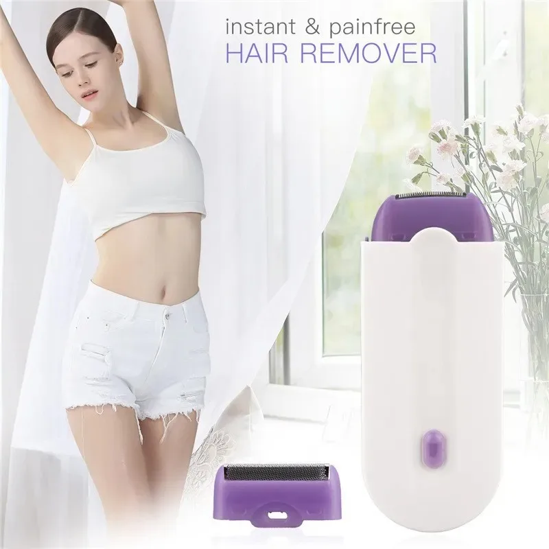 Damen-Rasierer Haarentferner Körper Blaulicht-Epilierer Induktionsgerät Rotierender Elektrischer Automatischer Gesichts-, Bein-, Bikini- und Lippen-Haarentferner