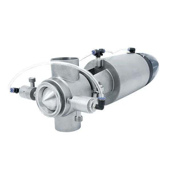 1 Inch Sanitary Stainless Steel Single Seat Diverter Control Valve Pneumatic Mixproof Valves Food Grade Clamp Mixproof Valve