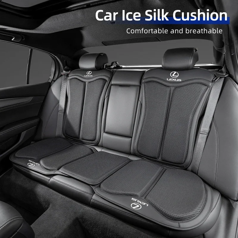 

Emblems Car Seat Ice Silk Cushion Backrest Seat Protector Cover Accessories For Lexus UX250h RX450h CT200h RX400h NX300h RX350 R