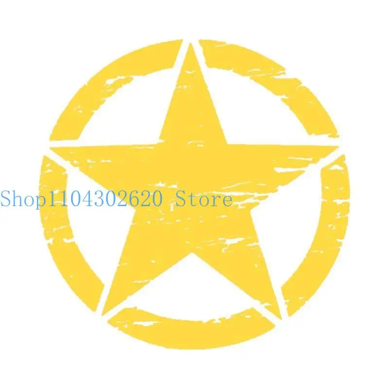 

02DE 50x50cm Large Star Shape Decal Car Body Sticker Auto Window Bumper Door Decoration Car Styling Sticker