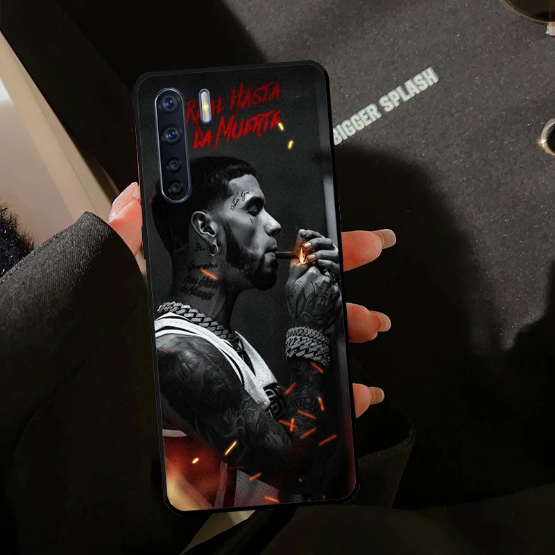 Anuel AA Case For OPPO A98 A78 A96 A76 A16 A15 A5 A9 A53 A54 A74 A94 A52 A72 A57S A54S A17 Funda