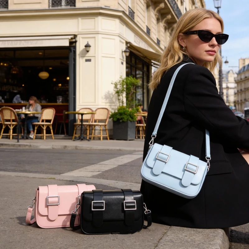 2025 Stylish Women's Small Square Shoulder Bag Lady Casual Crossbody Purse Female Simple Daily Messenger Bag 5