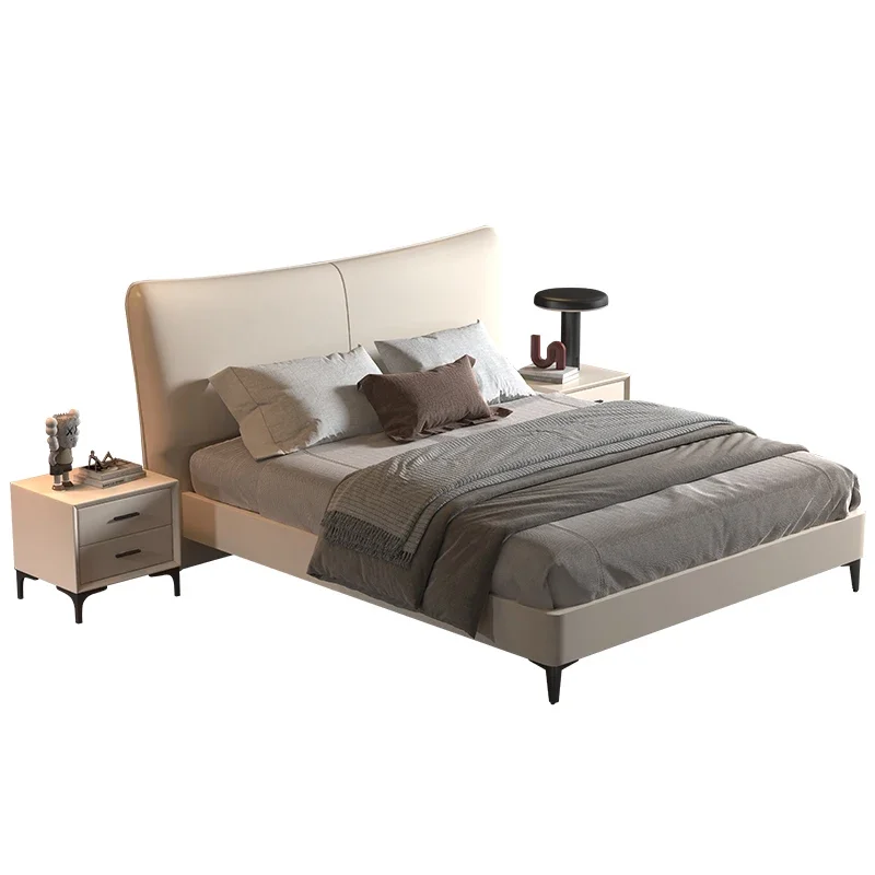 Modern minimalist master bedroom high-end atmosphere 1.8 meters double bed Italian minimalist