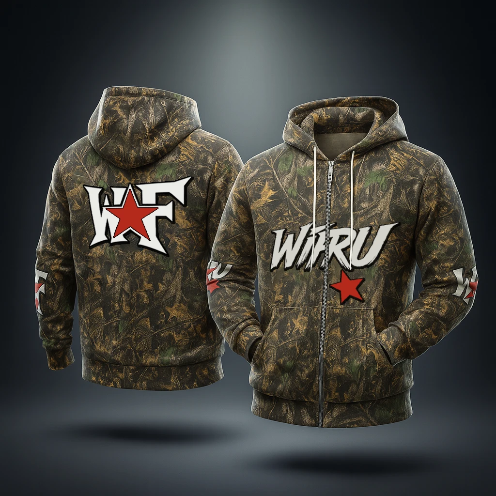 

Outdoor Hunting Forest Camouflage Men's Hoodie WIFRU 3D Printed Thin Sweatshirt Hiking And Mountaineering Zipper Cardigan