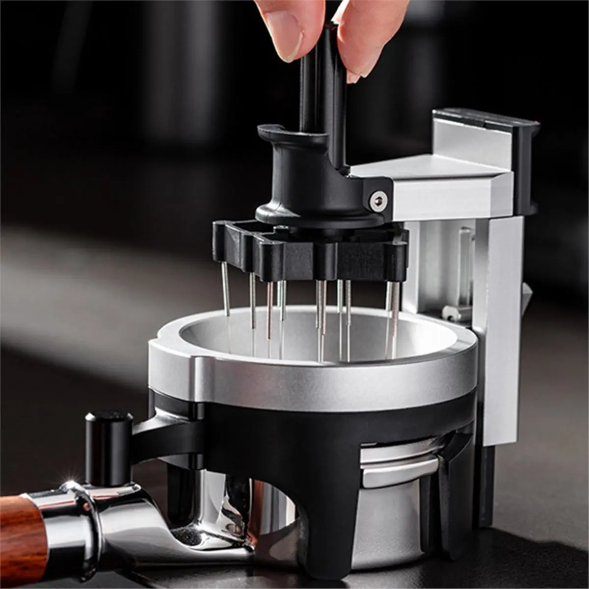 

2026 New 58MM Espresso Stirrer Distribution Tool Rotate Coffee Stirrer for Espresso Coffee Machine with Grinder