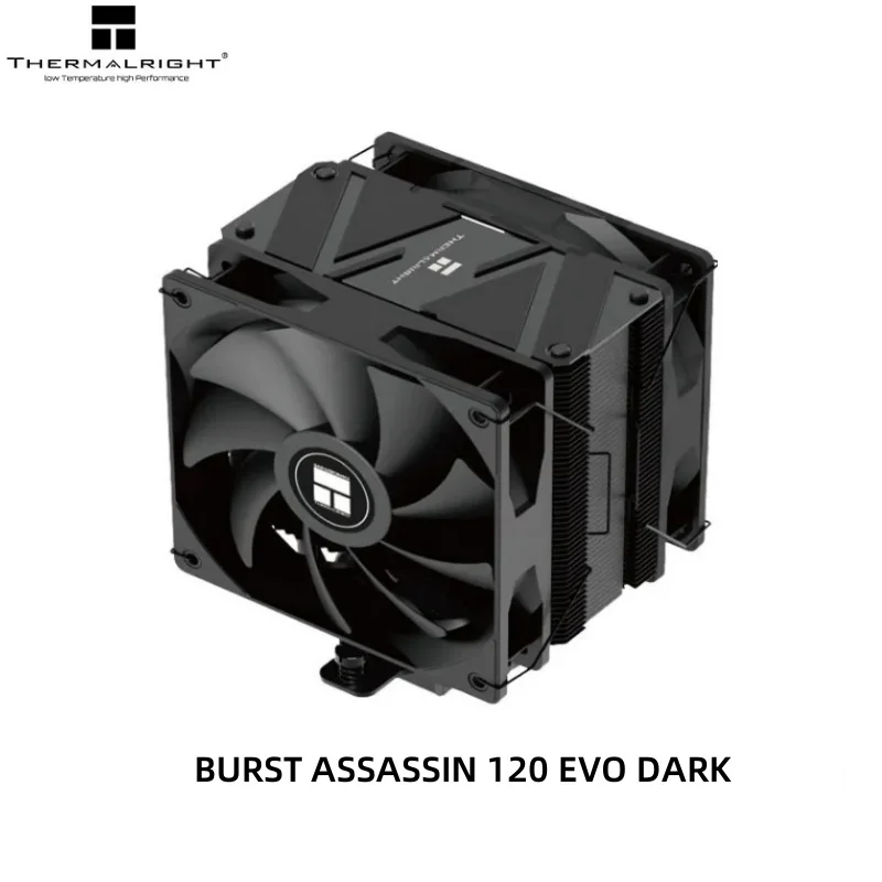 

Thermalright BA120 EVO DARK CPU air-cooled Heat Sink，6 Thermal pipe single tower double fan supports LGA1700 AMD AM5