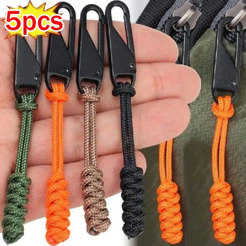 Fabric Zipper Handmade Rope Closure Replacement Slider For Zipper Handle Repair Kit Zipper Pullers Durable Wear-Resistant Cord