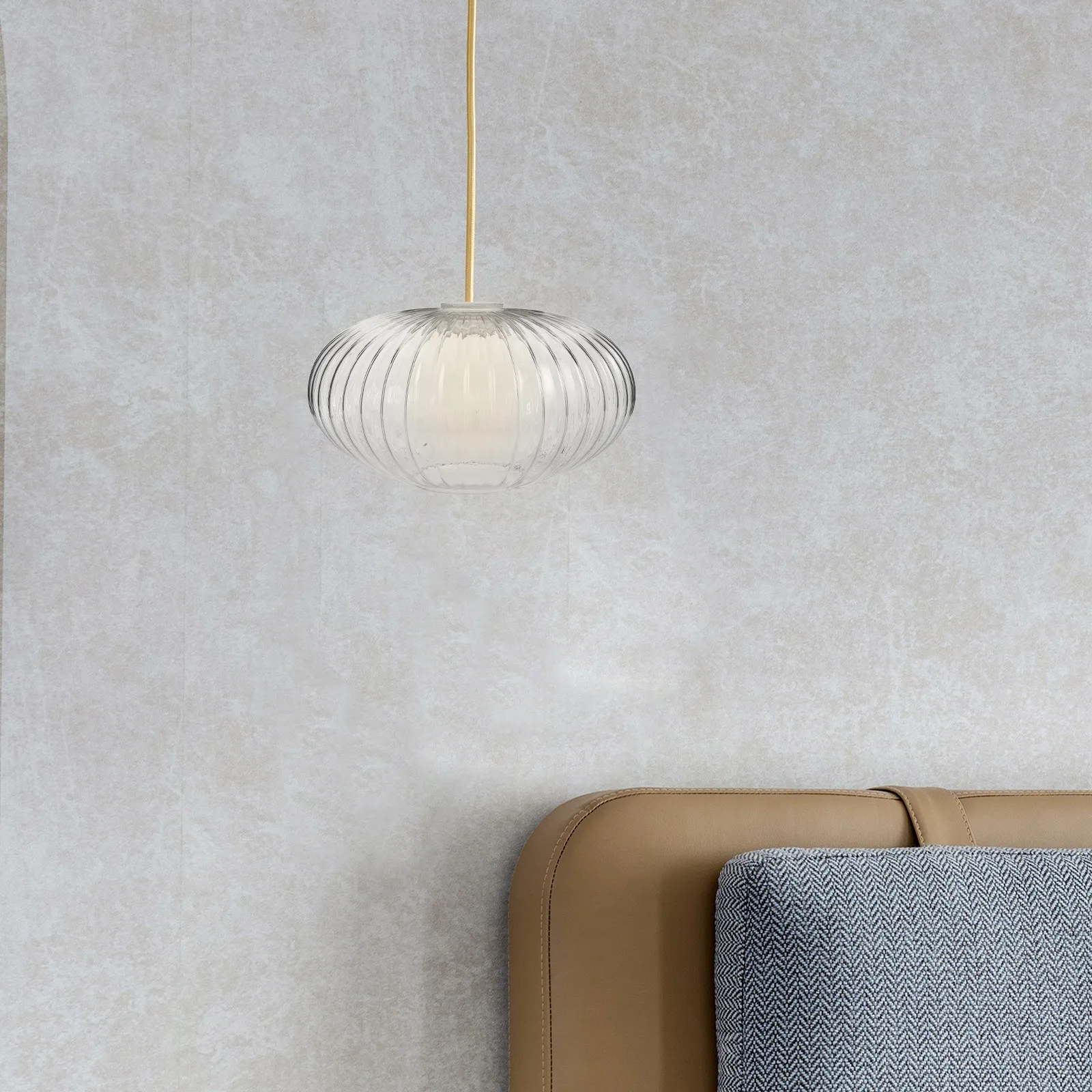 

Прозрачный ребристый плафон для потолочного светильника 250x150 см, стеклянный абажур-шар для встраиваемого светильника, замена для кухни и столовой