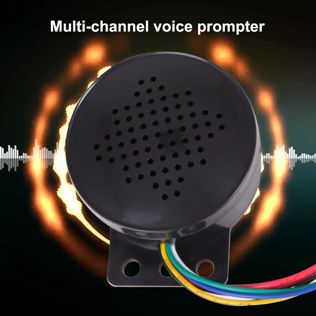 12-24V New Car Start Voice Custom 4-channel Trigger Voice Speaker Prompter Sound Alarm Reverse Siren Buzzer Alarm Horn Beep