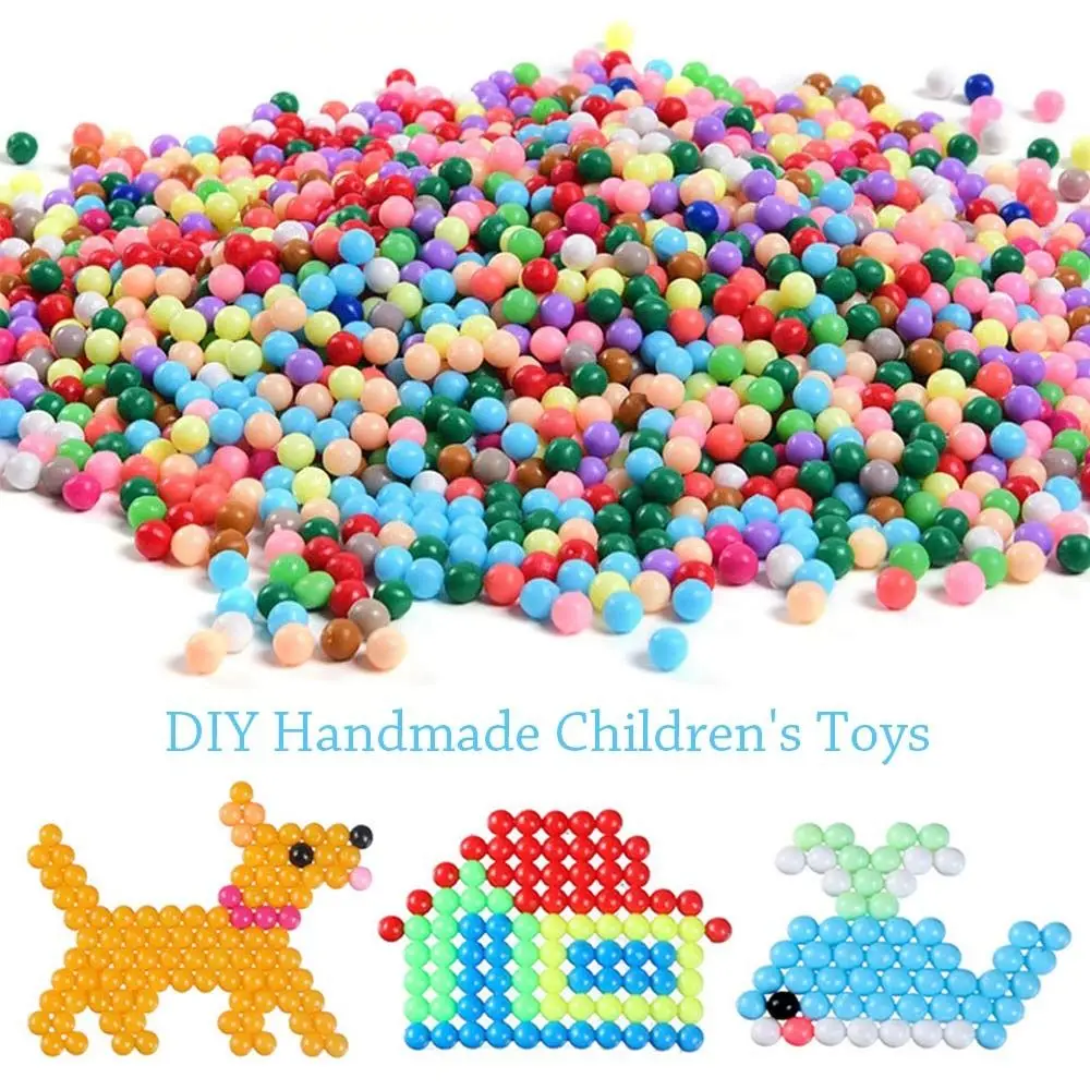 

1000pcs Magic Beads Handmade Toy Set Craft Kit Gift Puzzle Variety Bean Toys Crystal Beads