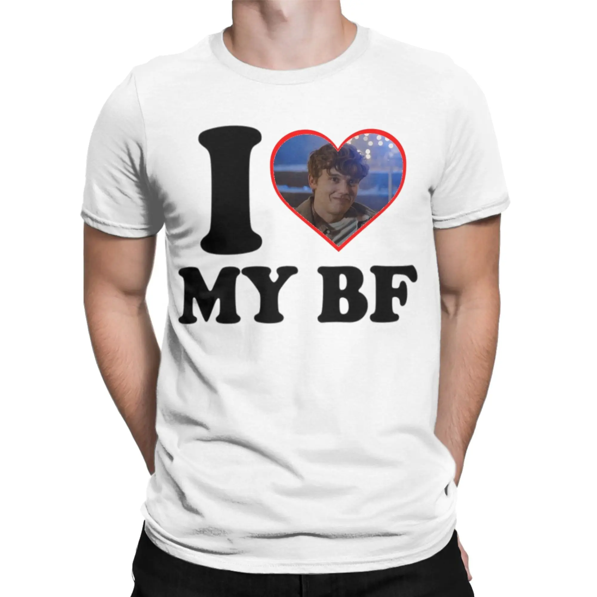 Fashion I Love My BF Tyler Galpin T Shirt For Unisex  Cotton Tee Shirt Short Sleeve Clothing