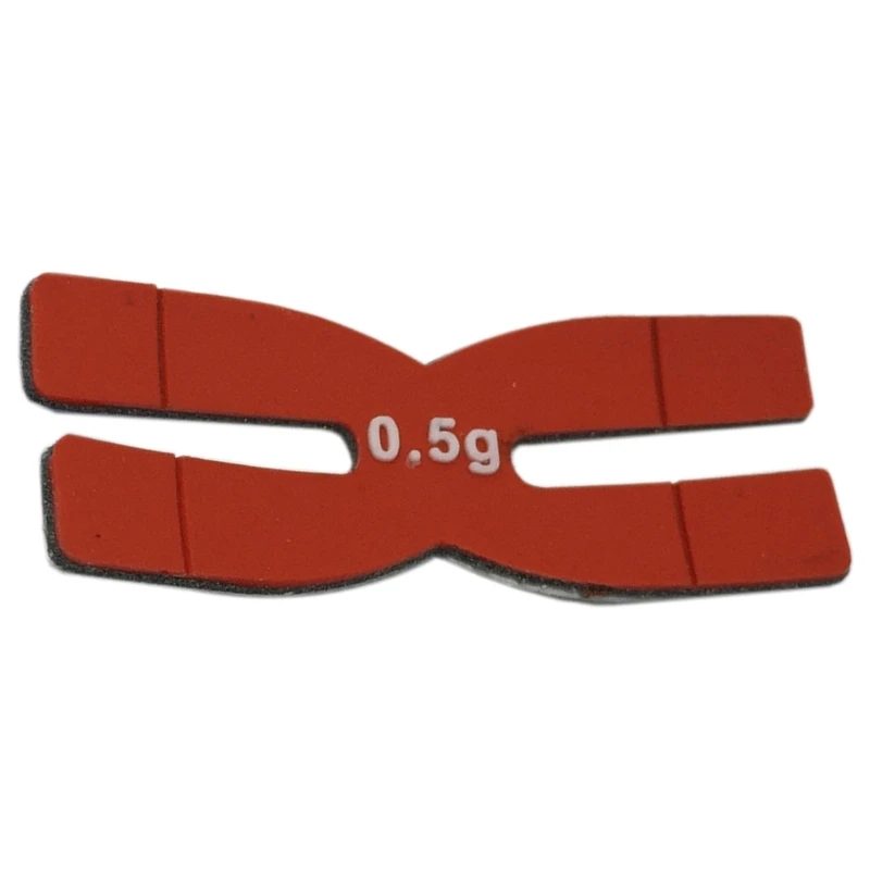 3 Pcs H-shaped Silicone Tennis Racquet Tapes 0.5g Badminton Racket Weight