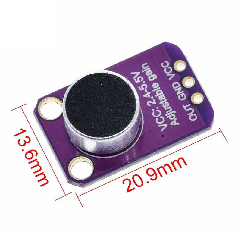 1/2-100/200Pcs GY-MAX4466 Sound Sensor Module Microphone Preamplifier For Arduino