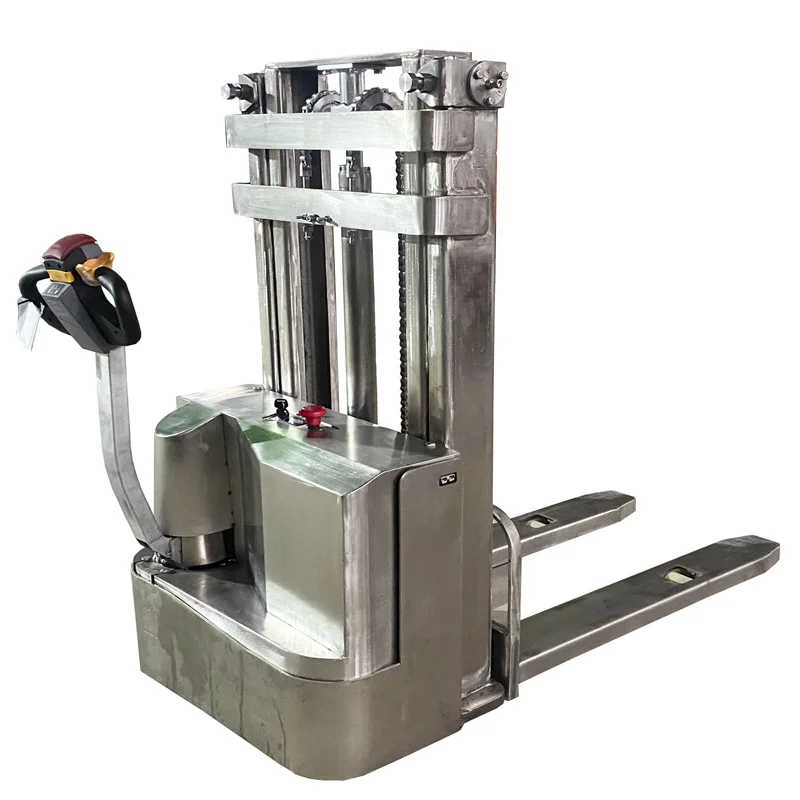 

Нержавеющая сталь SUS304 для обслуживания пищевой промышленности, электрические стекеры для поддонов, рация, вилочный погрузчик, штабелер