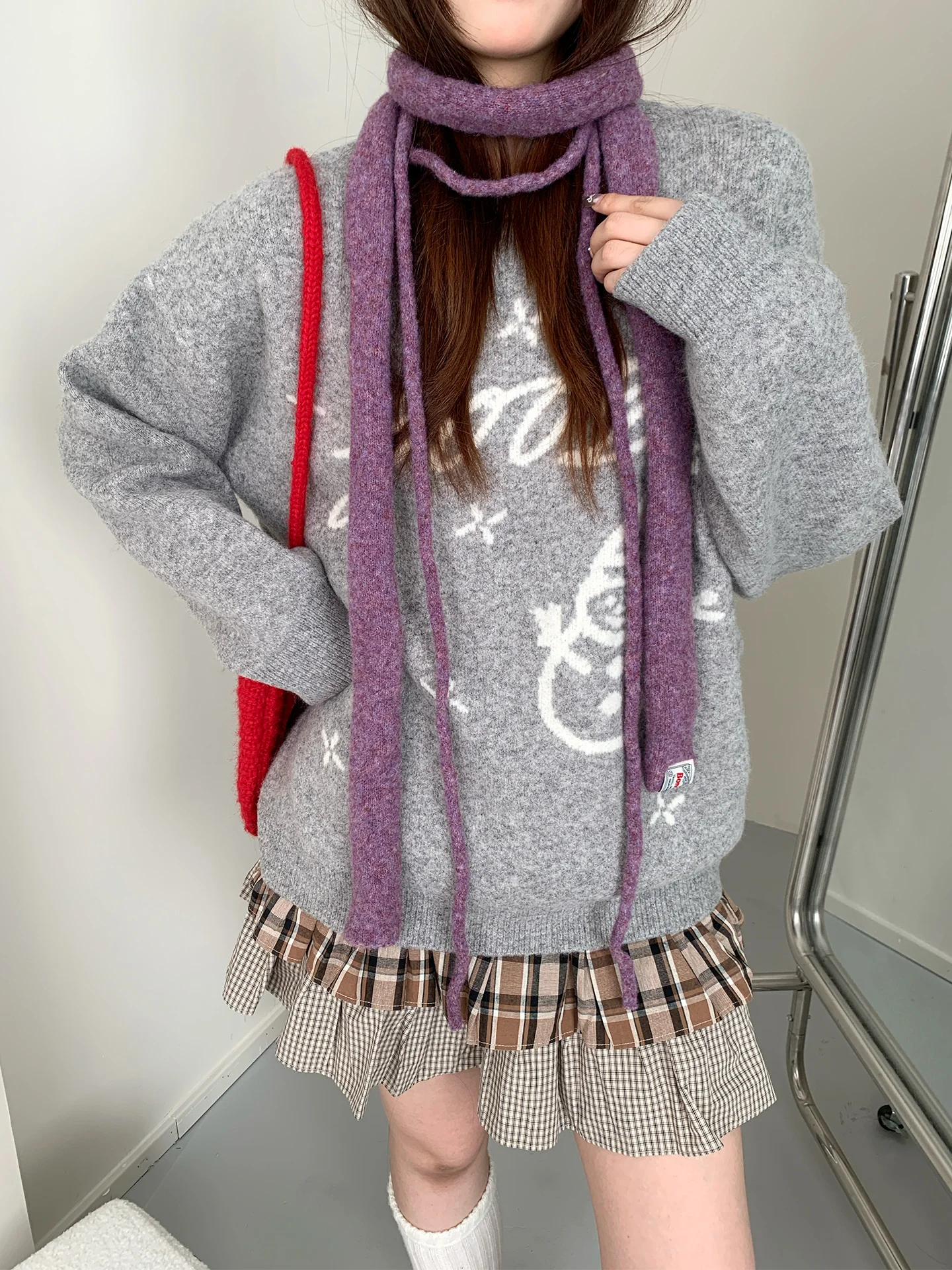 

Thin Narrow Long Scarf Thin Fashion Versatile Simple Temperament Collar