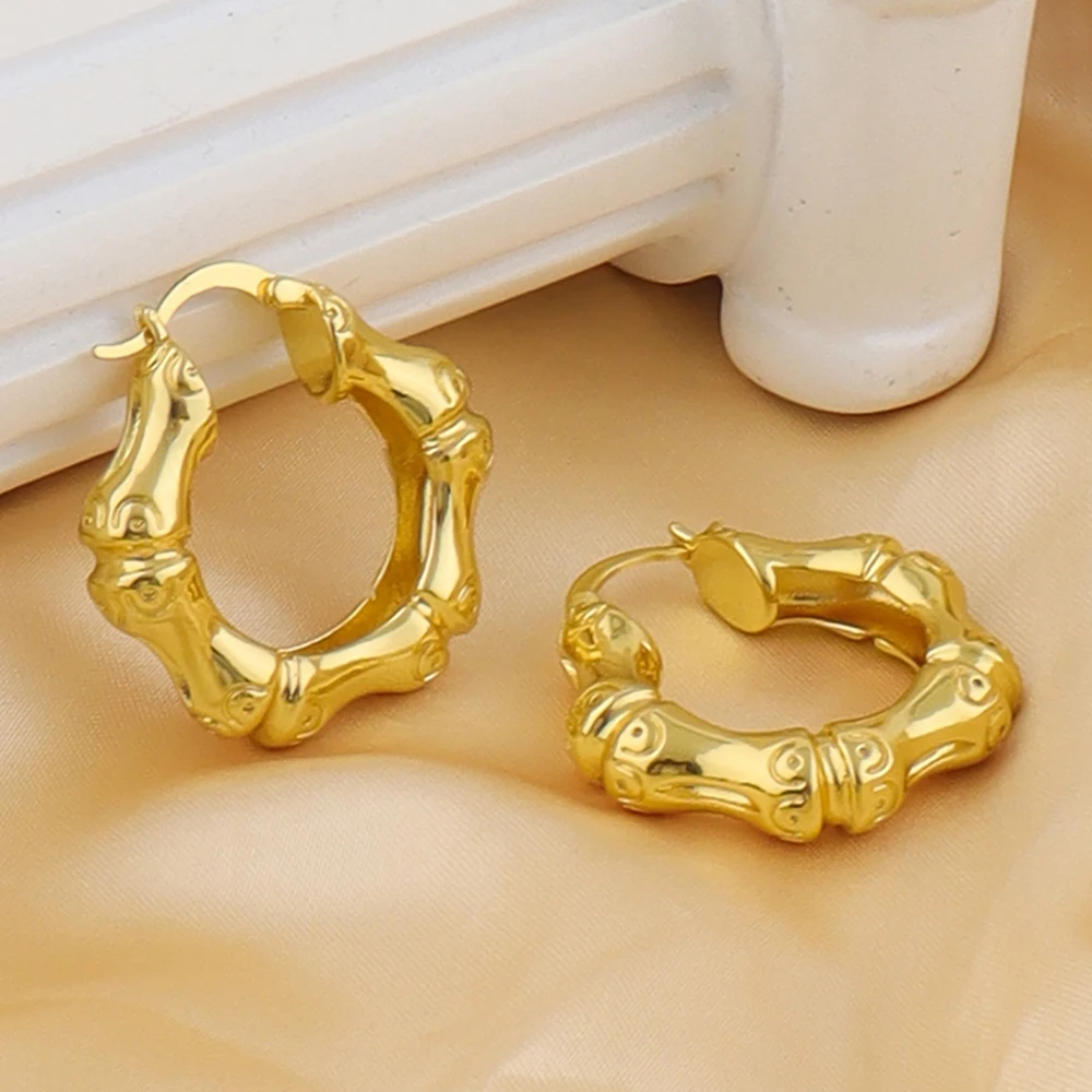 Charms Feine Verarbeitung, Bambusform, Ring-Ohrringe für Frauen, kostenloser Versand, Halloween-Modeschmuck, Mädchen-Accessoires, Geschenke – Detail 9