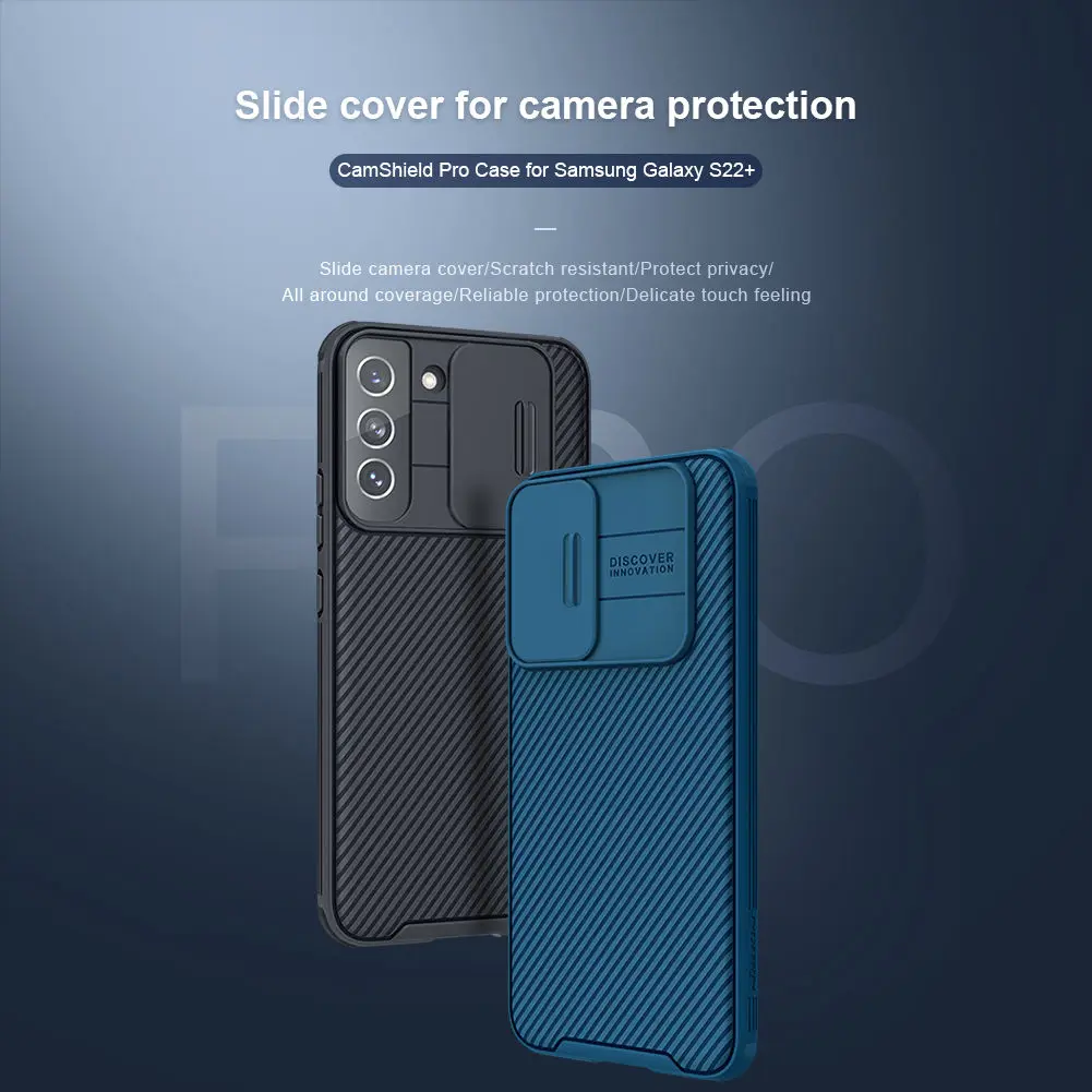 for Samsung Galaxy S22 S21 S20 Ultra Camshield Phone Case,NILLKIN Camera Protection Slide Protect Cover Lens Protection Case