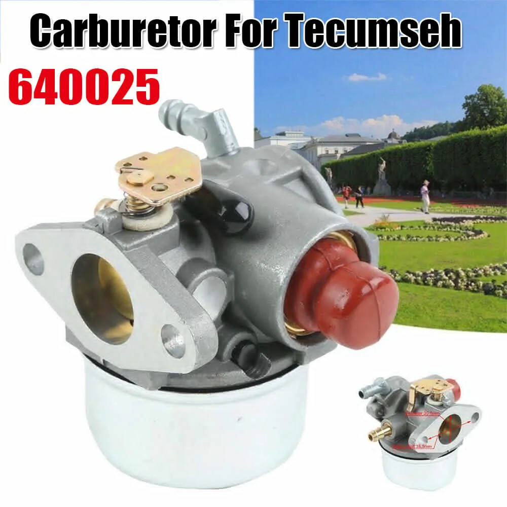 

Carburetor For Tecumseh 5HP 6HP 6.5HP OHH55 OHH60 OHH65 640025 Engine Alloy Carb Engine Lawn Mower Go Kart Motor