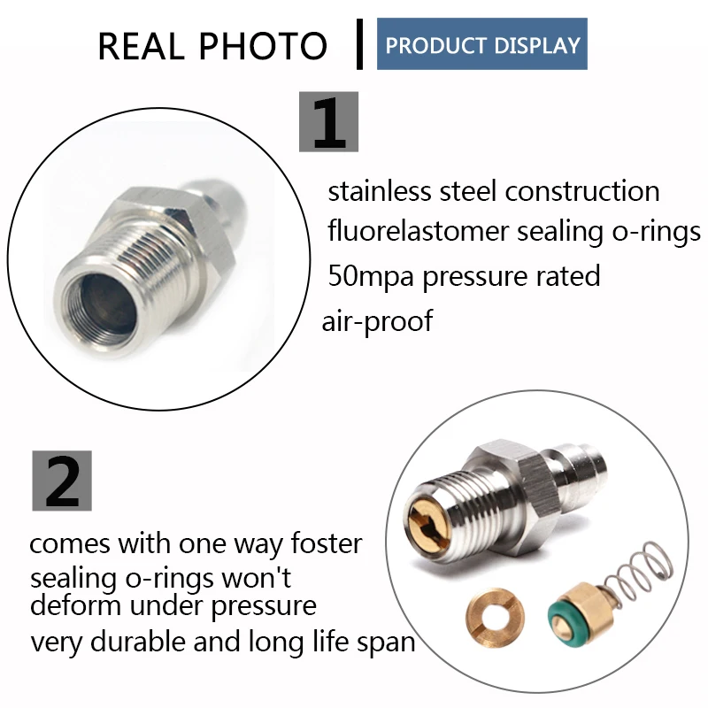 1/8BSPP 수 플러그 커넥터 8mm M10x1 1/8NPT 암 빠른 연결 해제 커플 링 피팅 소켓 2 개/대