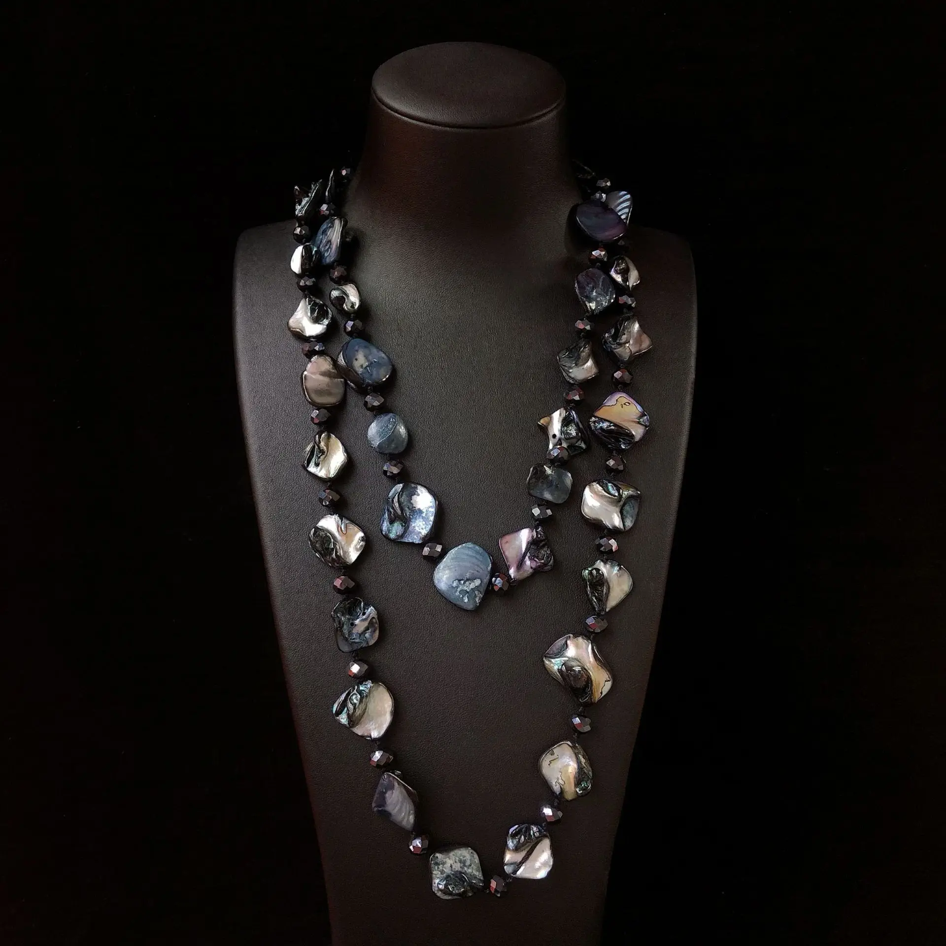 

New Shell Knot-Tied Necklace Long Necklace Sweater Chain Fashionable Wholesale Cross-Border Necklaces From Europe and America