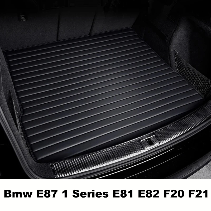 Stripe Custom Style Car Trunk Mats for Bmw E87 1 Series E81 E82 F20 F21 Car Accessories Interior Details Carpet