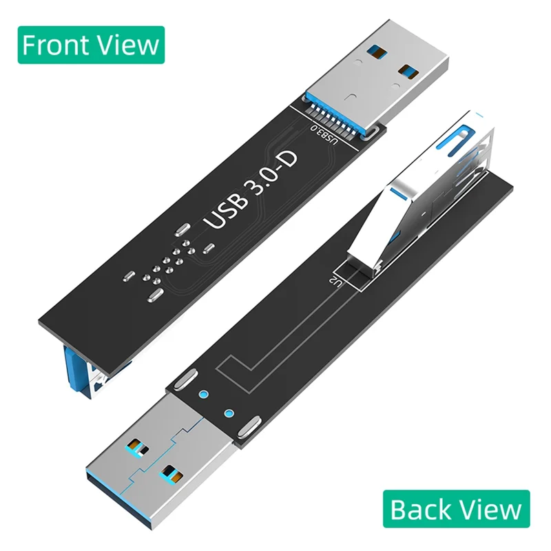 Novo! Adaptador de cartão USB 3.0 9Pin macho para fêmea para PC laptop