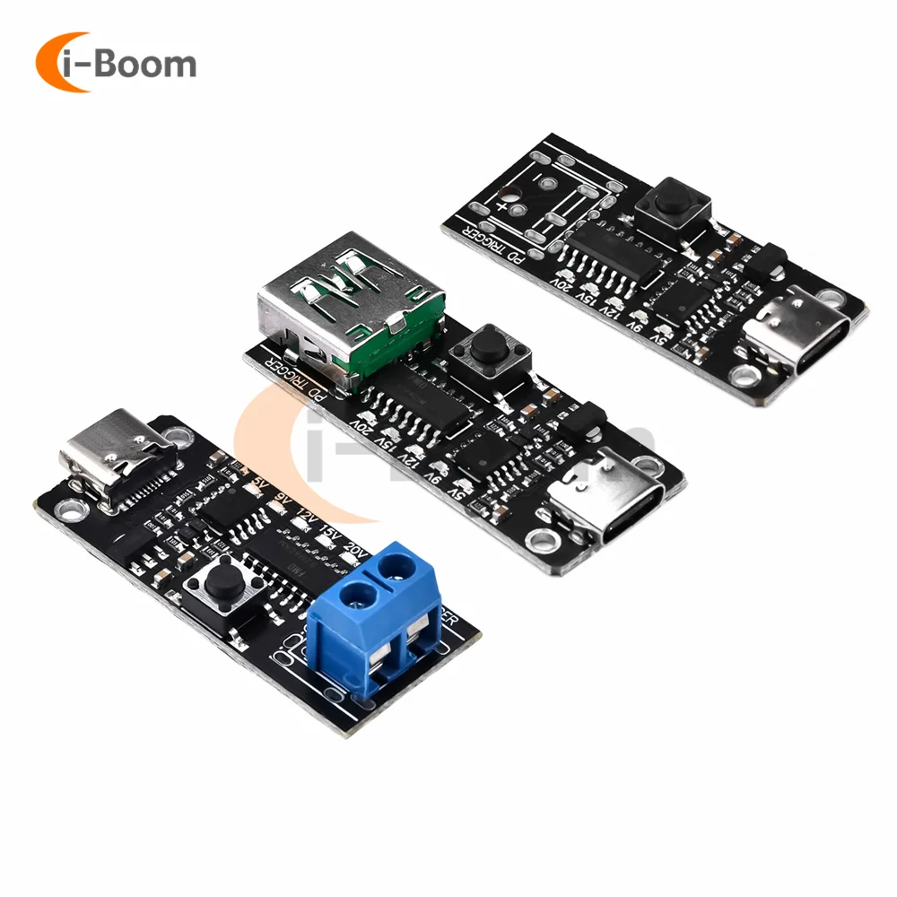 100W 5A USB Type-C QC Decoy Trigger Board PD QC 2.0 3.0 FCP AFC ricarica rapida Trigger adattatore cavo collegamento Polling Detector