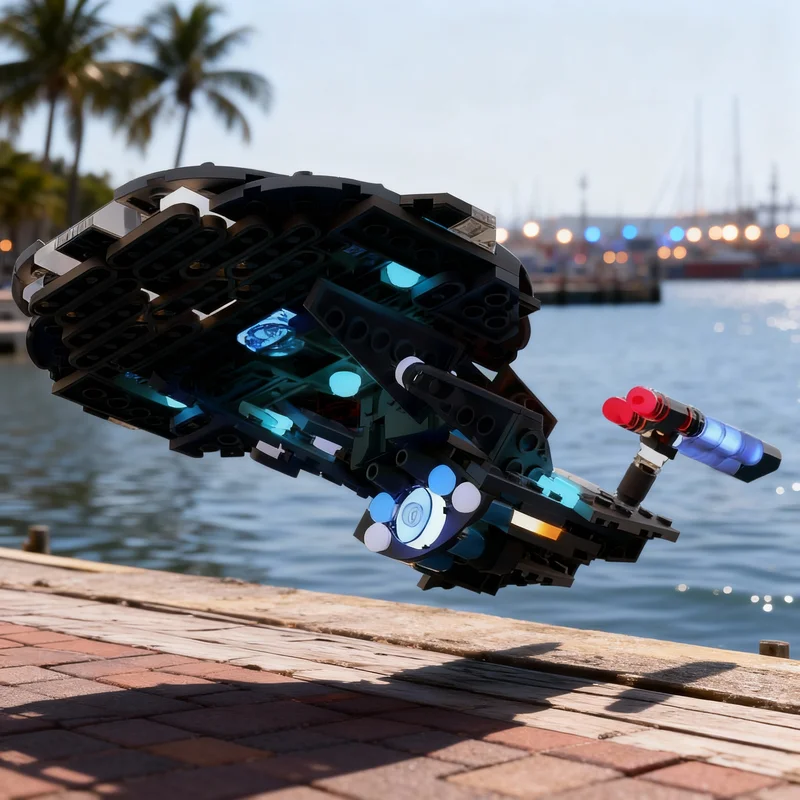 

232pcs MOC MECHA ENTERPRISE Space Model Building Blocks Architecture Toys Christmas Gifts DIY Creative Idea Education Kids Brick