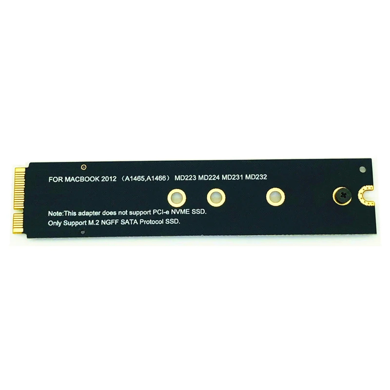 

M.2 NGFF SATA SSD для Apple 2012 MacBook A1465 A1466 MD223 MD224 MD231 MD232 Карта адаптера SSD для Macbook 2012 к 128G 256G 512G