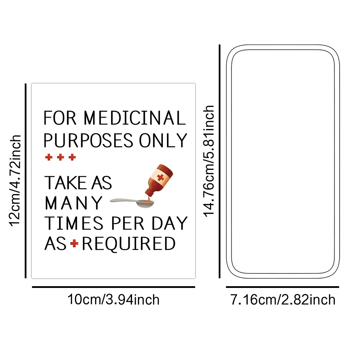 4 Uds. De pegatinas divertidas para botellas de vino, calcomanías con diseño de Alcohol de farmacia falsa, regalos de equipaje para familiares y amigos, etiqueta para cena de fiesta de Navidad