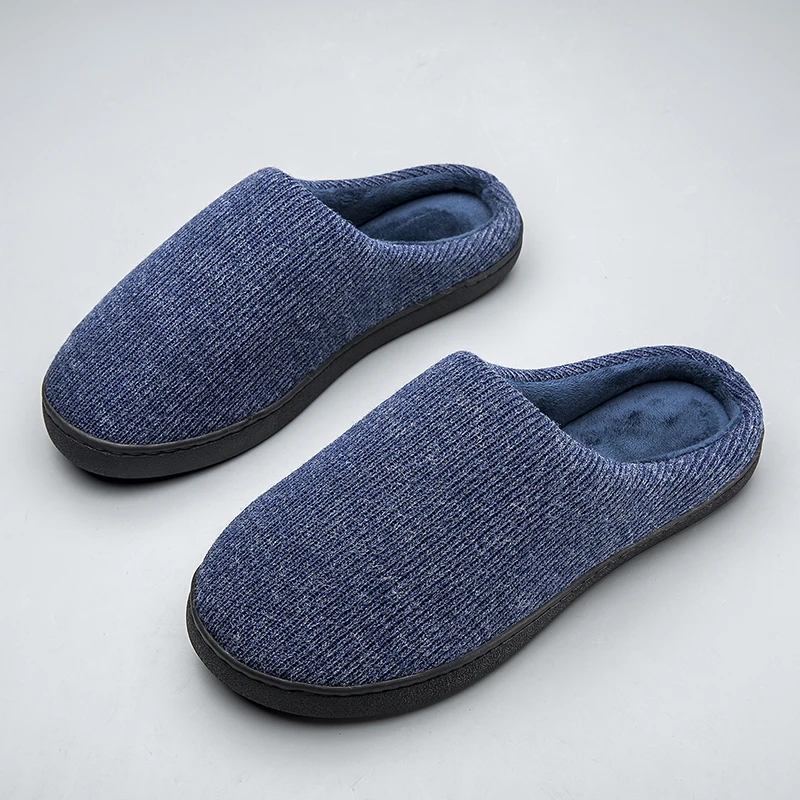 Men'S Shoes With Memory Foam - Sandal Rumah Pria Musim Dingin Berbahan