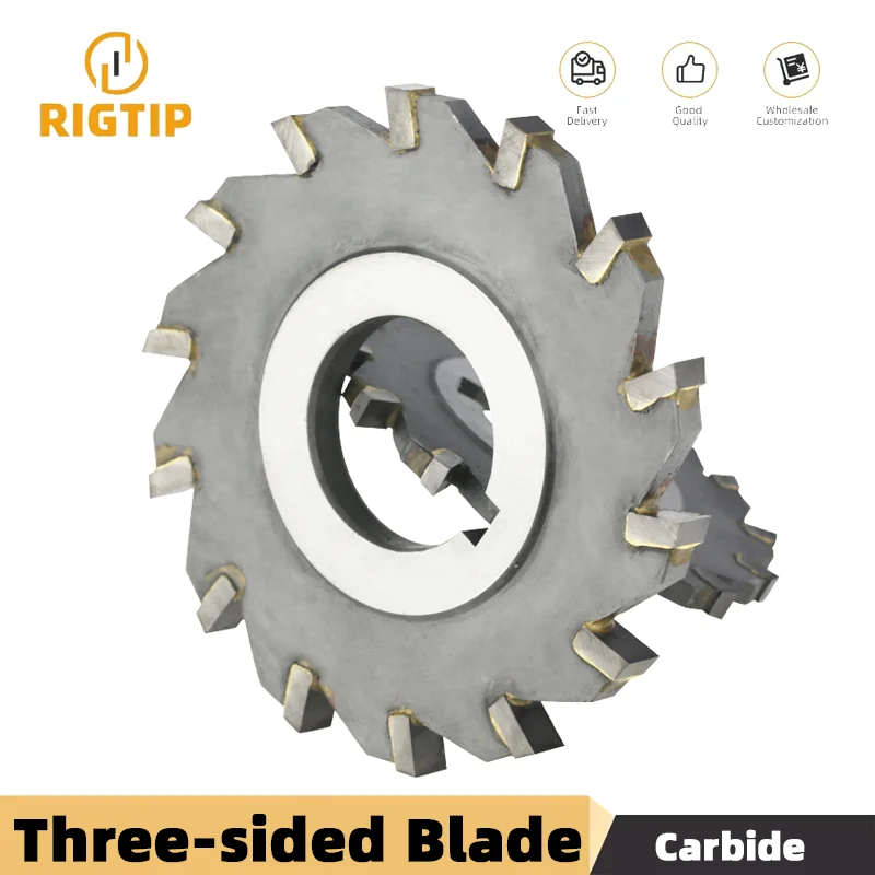 

Three sided indexable disc saw milling cutter alloy tungsten steel tool cnc blade maching flat carbide tools