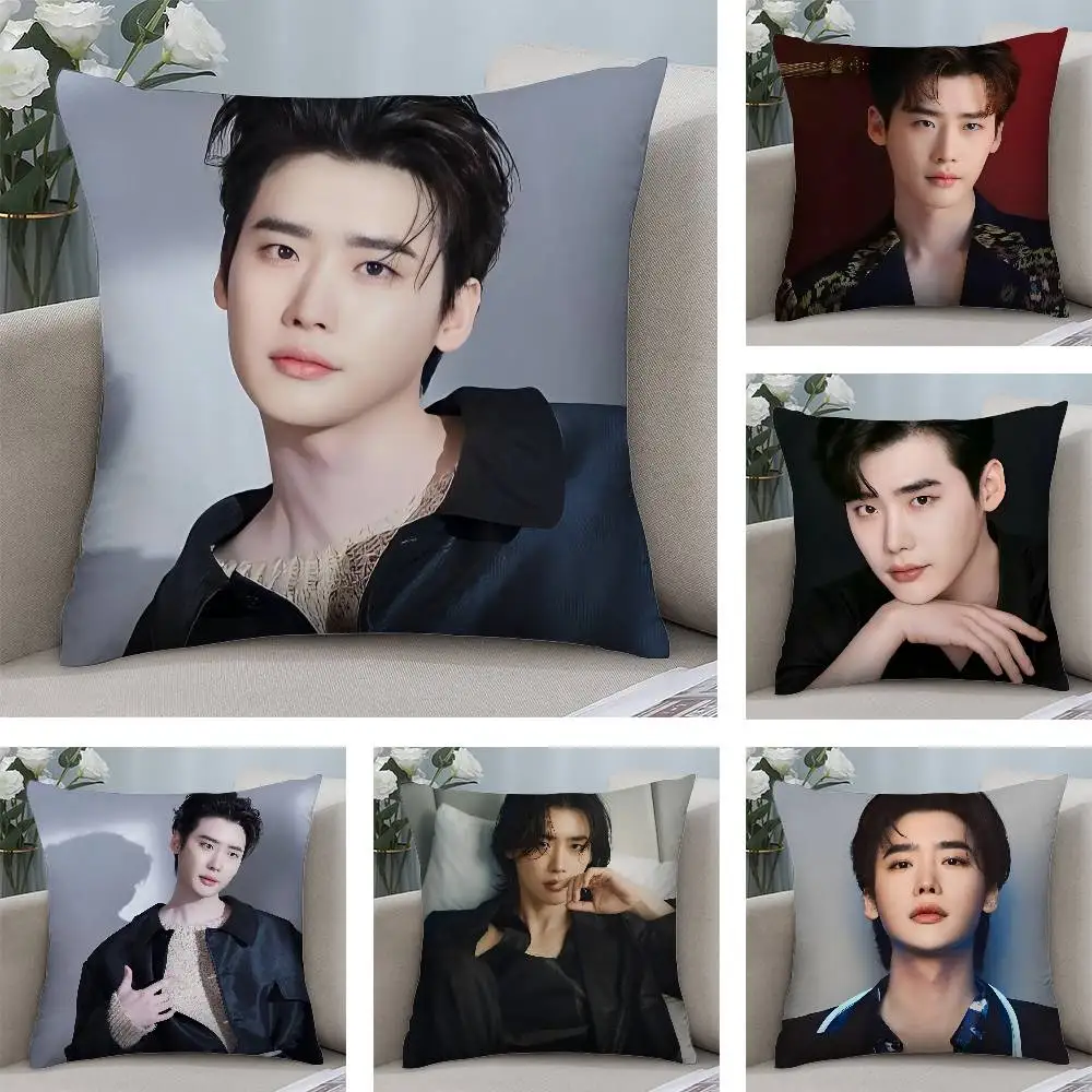 

Lee Jong Suk Pillow Case Plush Fabric Soft Double Sided Print Home Sofa High Quality Cushion Cover Throw