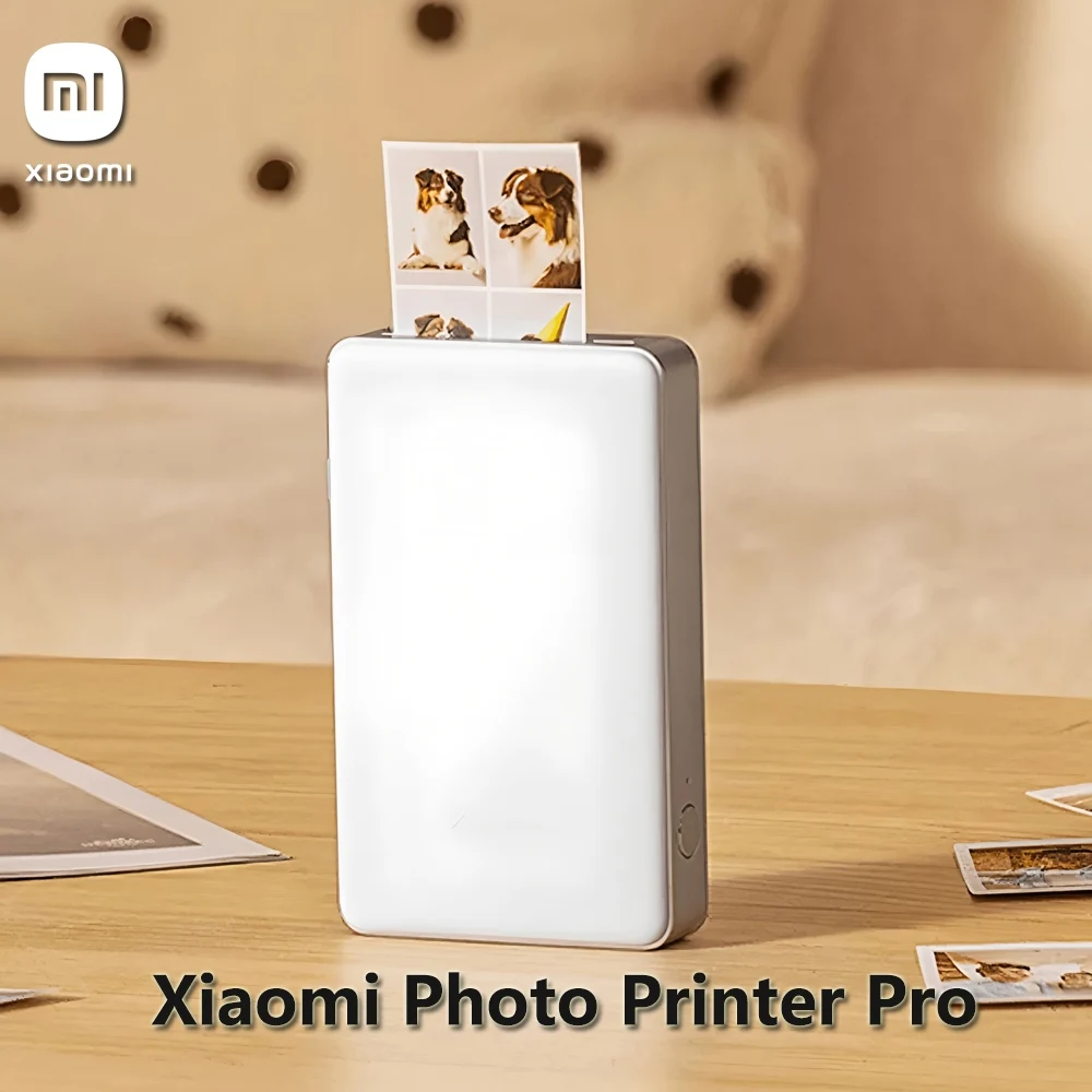 Xiaomi Tragbarer Fotodrucker Pro Bluetooth 5.2 Multifunktionaler Thermodrucker AR Taschendrucker für Smartphone und Tablet