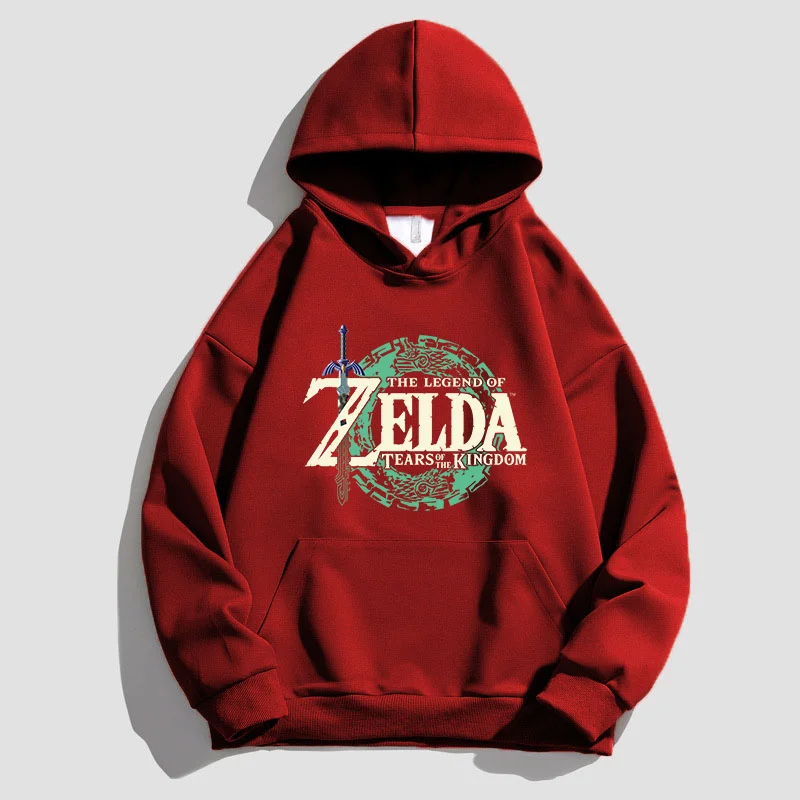 Zeldas cotton Hoodie Women Men Tears Of The Kingdoms Autumn Winter Fleece Sweatshirts Hooded Sweater Hip Hop Street Wear