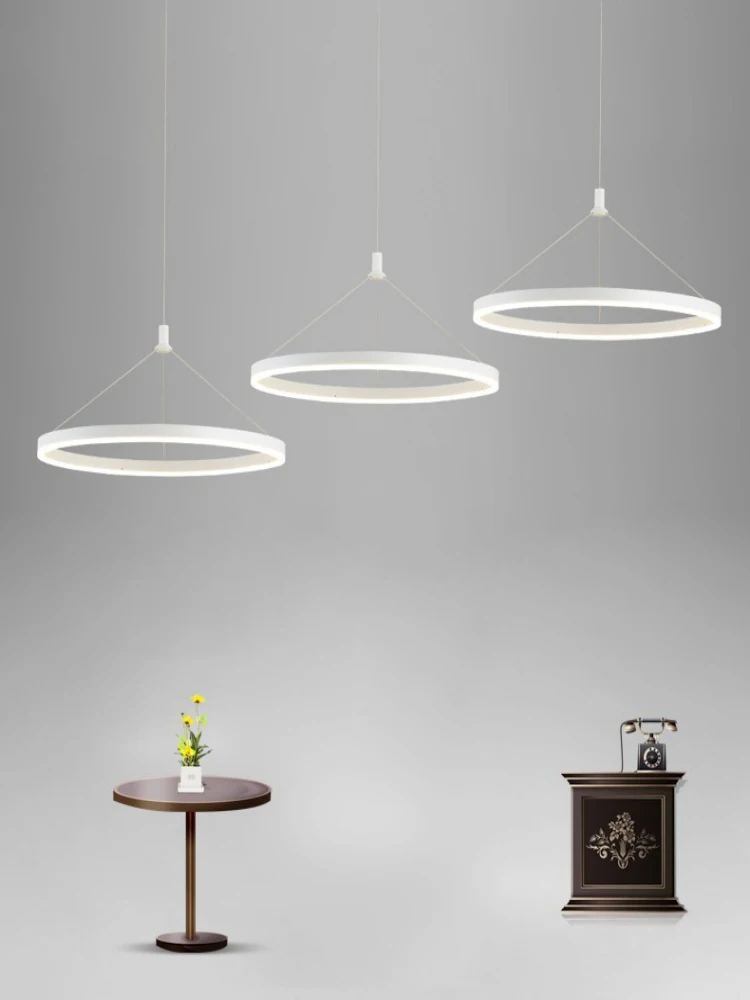 

Nordic modern bar counter circular restaurant creative and simple pendant light personalized LED bedroom pendant light