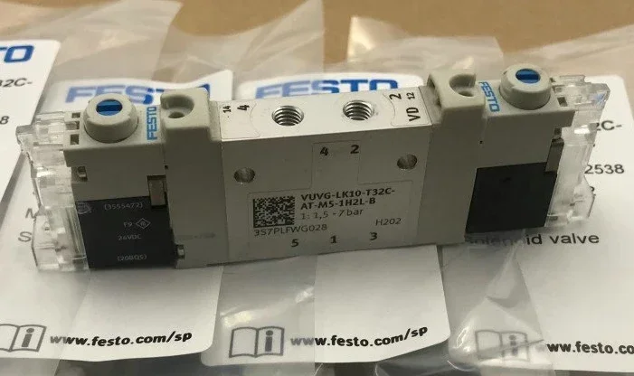 Festo Solenoid Valve VUVG-LK10-T32C-AT-M5-1H2L-B/S Order No. 8042538