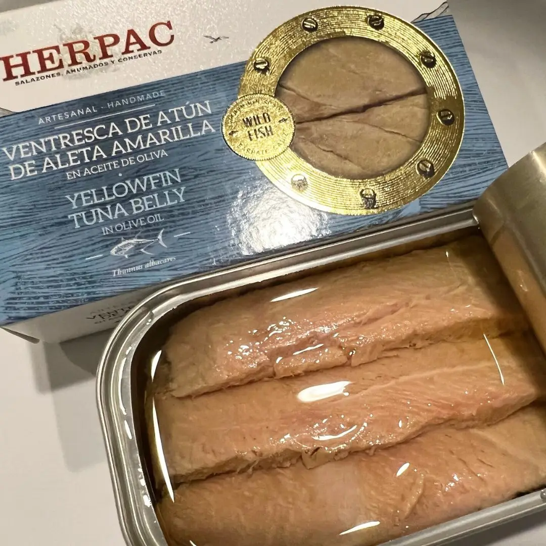 Herpac, Ventresca de atún en aceite de oliva,120 gr.