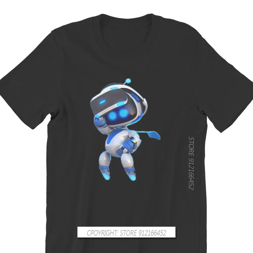 Astrobot Fashion TShirts Astro's Playroom Bot CPU Plaza Game Male Style Pure Cotton Tops T Shirt O Neck Big Size